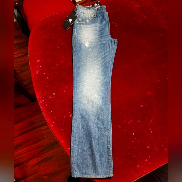 Rock And Republic  Men's Jeans 31x32 Straight Leg Casual Distressed - Picture 6 of 16